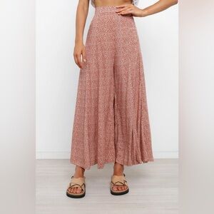 Petal & Pup Rust Floral Maxi Skirt | Cottagecore Boho Romantic Farmhouse | Flowy